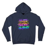 Cute Neon This Girl Glows Hoodie