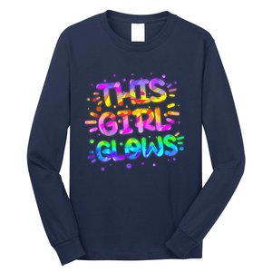 Cute Neon This Girl Glows Long Sleeve Shirt