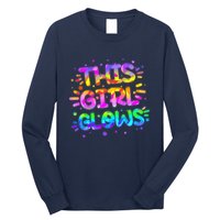 Cute Neon This Girl Glows Long Sleeve Shirt