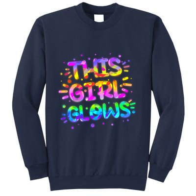 Cute Neon This Girl Glows Sweatshirt