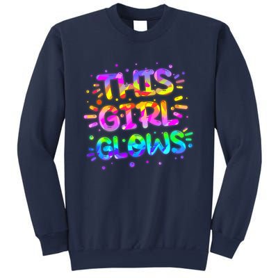 Cute Neon This Girl Glows Sweatshirt