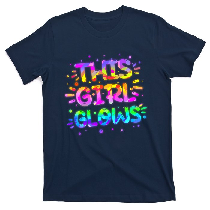 Cute Neon This Girl Glows T-Shirt