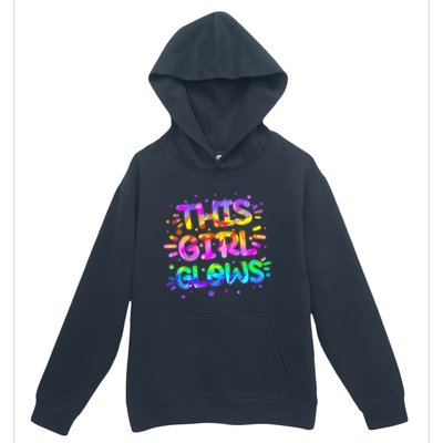 Cute Neon This Girl Glows Urban Pullover Hoodie