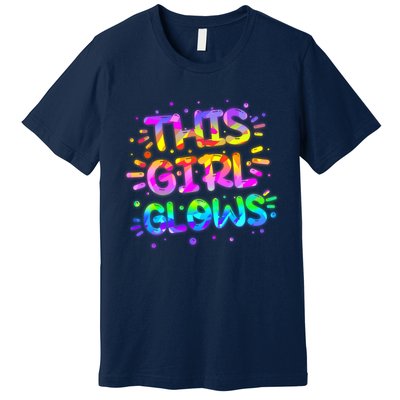 Cute Neon This Girl Glows Premium T-Shirt