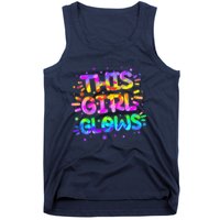 Cute Neon This Girl Glows Tank Top