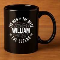 Custom Name The Man The Myth The Legend 11oz C Handle Ceramic Mug