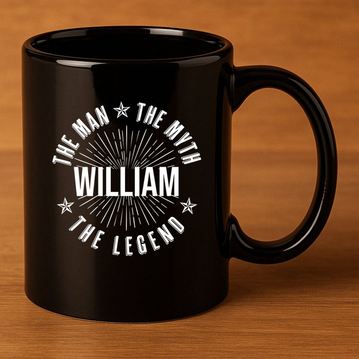 Custom Name The Man The Myth The Legend 11oz C Handle Ceramic Mug