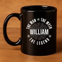 Custom Name The Man The Myth The Legend 11oz C Handle Ceramic Mug