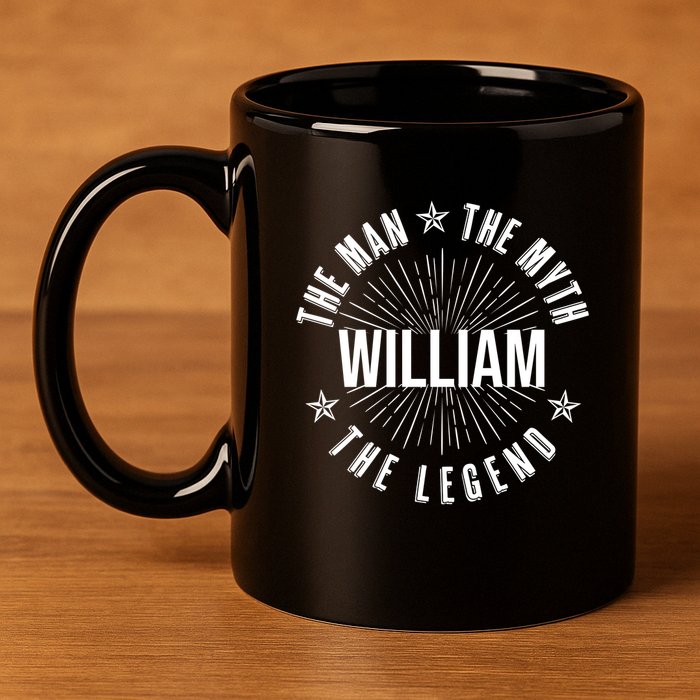 Custom Name The Man The Myth The Legend 11oz C Handle Ceramic Mug