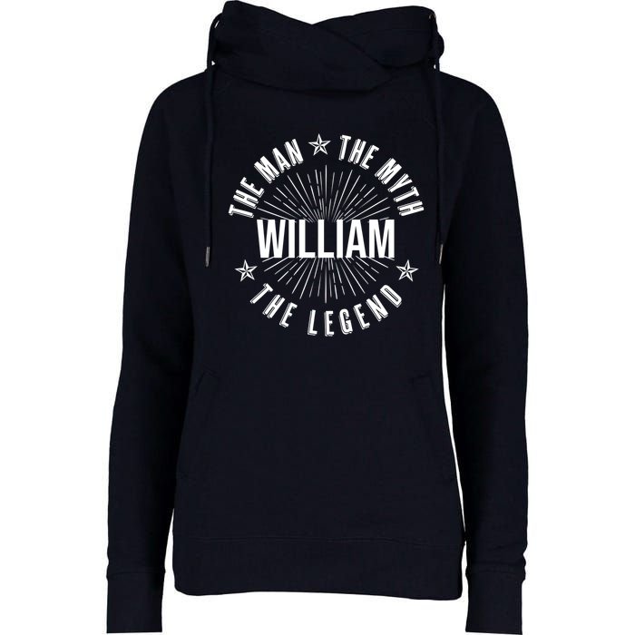 Custom Name The Man The Myth The Legend Womens Funnel Neck Pullover Hood