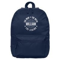 Custom Name The Man The Myth The Legend 16 in Basic Backpack