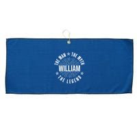 Custom Name The Man The Myth The Legend Large Microfiber Waffle Golf Towel