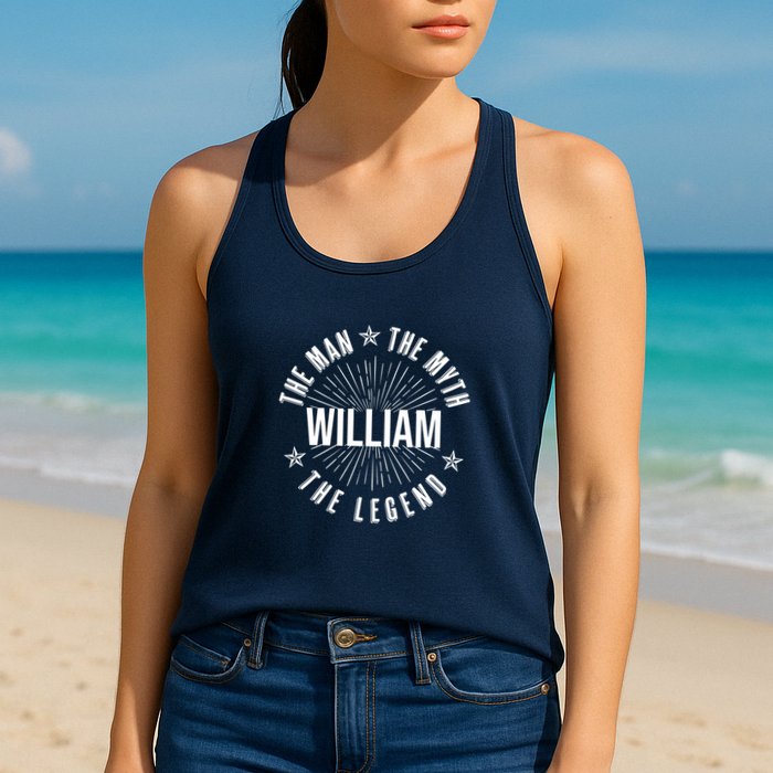Custom Name The Man The Myth The Legend Womens Tank Top