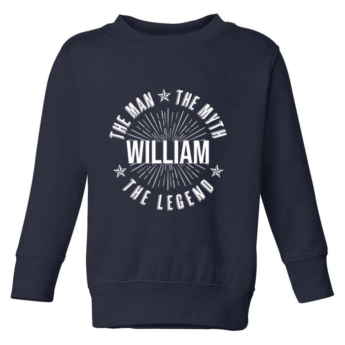 Custom Name The Man The Myth The Legend Toddler Sweatshirt