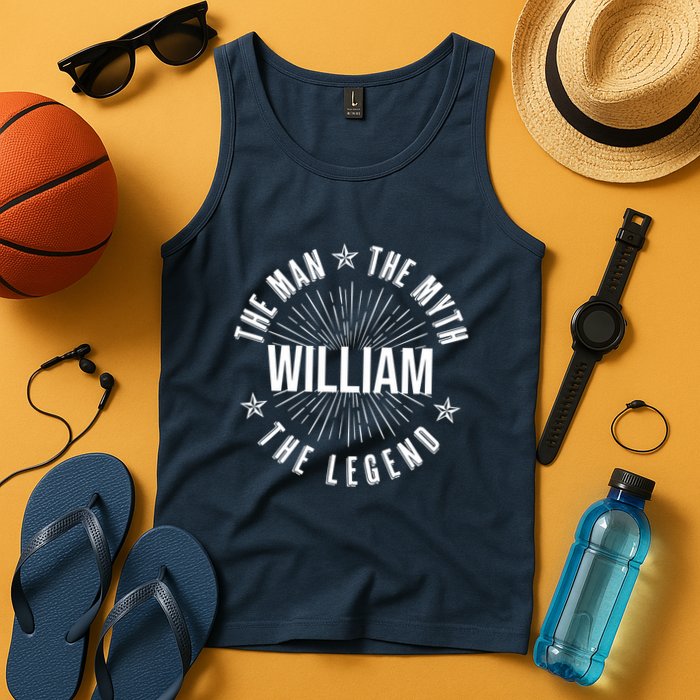 Custom Name The Man The Myth The Legend Tank Top