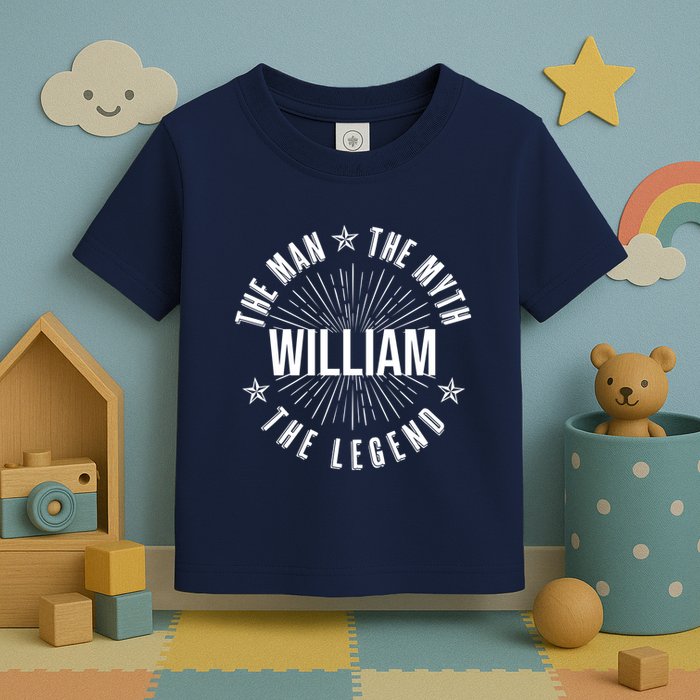 Custom Name The Man The Myth The Legend Toddler T-Shirt