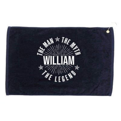 Custom Name The Man The Myth The Legend Grommeted Golf Towel