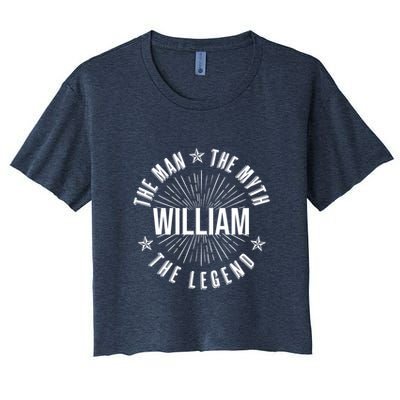 Custom Name The Man The Myth The Legend Crop Top