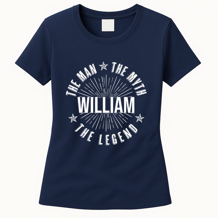 Custom Name The Man The Myth The Legend Womens T-Shirt