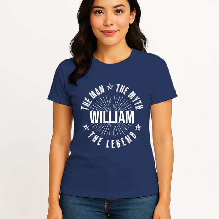 Custom Name The Man The Myth The Legend Womens T-Shirt