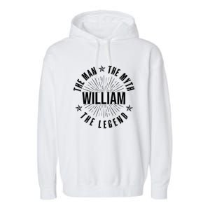 Custom Name The Man The Myth The Legend Garment-Dyed Fleece Hoodie