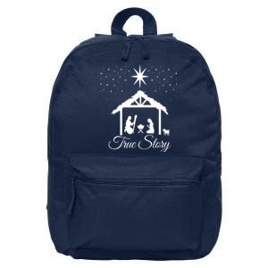 Christmas Nativity True Story Nativity Scene Gifts 16 in Basic Backpack