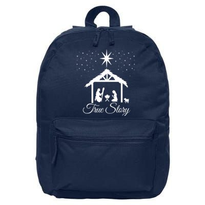 Christmas Nativity True Story Nativity Scene Gifts 16 in Basic Backpack