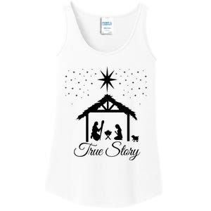 Christmas Nativity True Story Nativity Scene Gifts Ladies Essential Tank