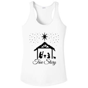 Christmas Nativity True Story Nativity Scene Gifts Ladies PosiCharge Competitor Racerback Tank