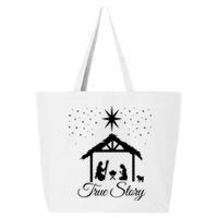 Christmas Nativity True Story Nativity Scene Gifts 25L Jumbo Tote