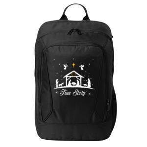 Christmas Nativity True Story Nativity Scene Gifts City Backpack