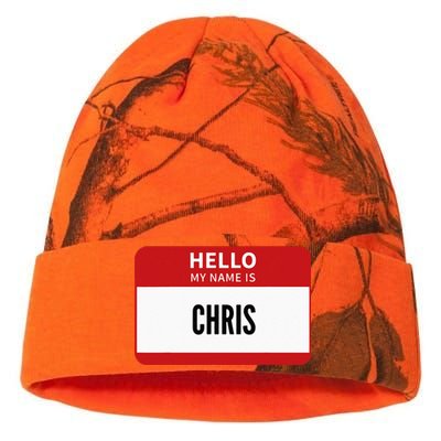 Chris Name Tag Hello My Name Is Chris Kati Licensed 12" Camo Beanie