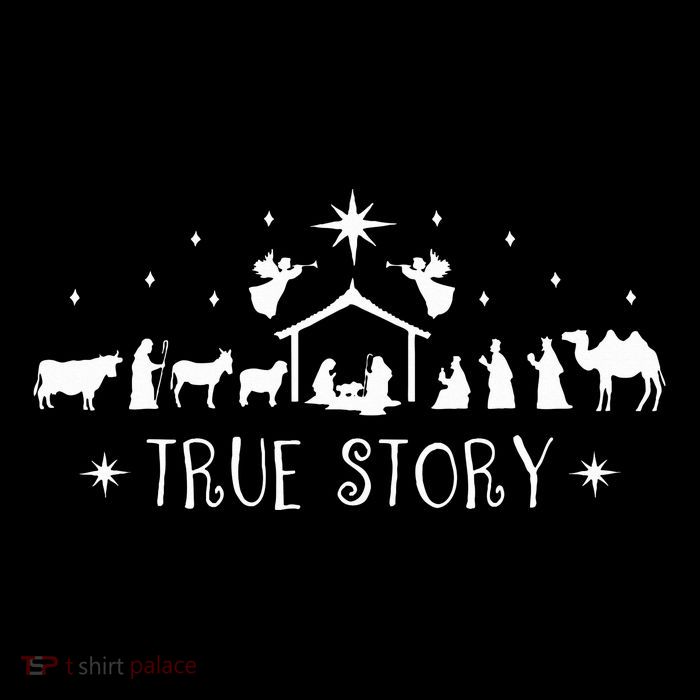 Christmas Nativity True Story Nativity Scene  Drawstring Bag