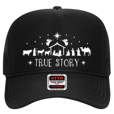 Christmas Nativity True Story Nativity Scene  Trucker Hat