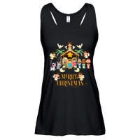 Christmas Nativity True Story Nativity Scene Gifts  Ladies Essential Flowy Tank