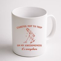 Careful Not To Trip On My Awesomeness Retro Mug