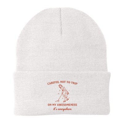 Careful Not To Trip On My Awesomeness Retro Beanie