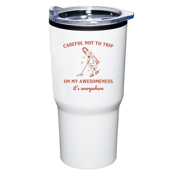 Careful Not To Trip On My Awesomeness Retro Tumbler