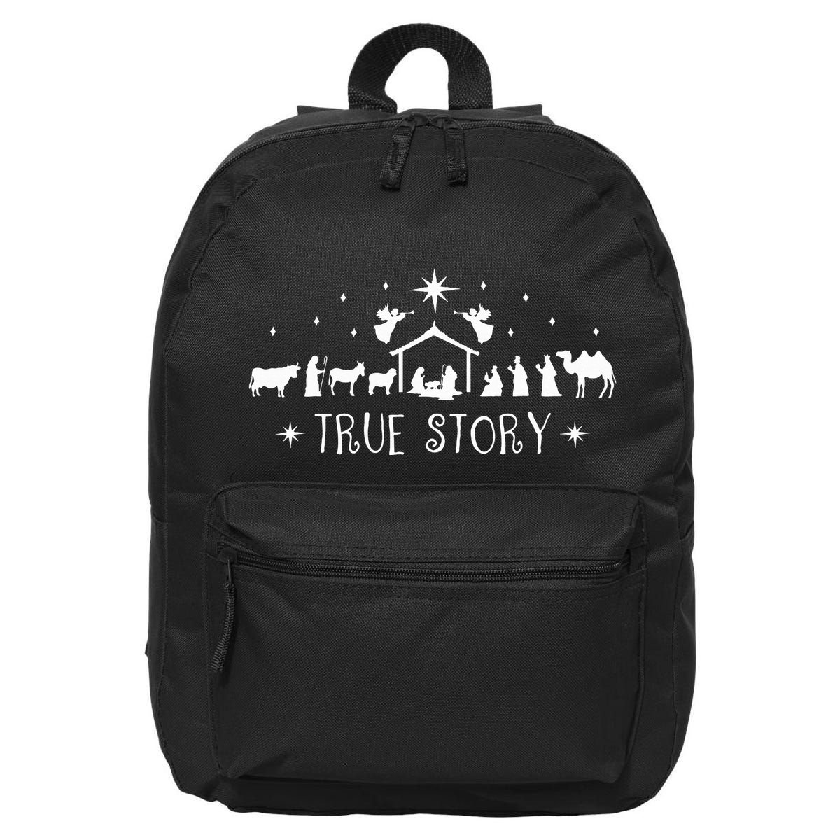 Christmas Nativity True Story Nativity Scene Gifts  16 in Basic Backpack