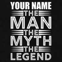 Custom Name The Man The Myth The Legend Ladies PosiCharge Tri-Blend Wicking Tank
