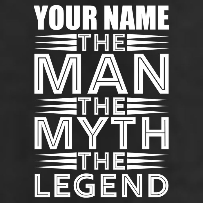 Custom Name The Man The Myth The Legend Garment-Dyed Fleece Hoodie