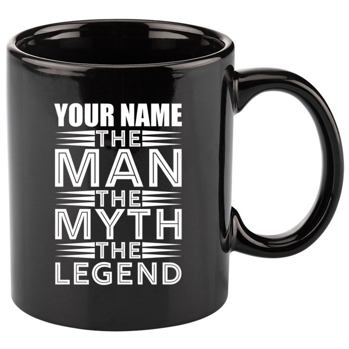 Custom Name The Man The Myth The Legend 11oz C Handle Ceramic Mug