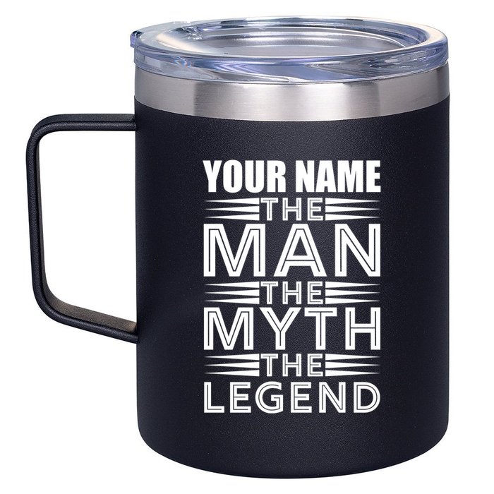 Custom Name The Man The Myth The Legend 12oz Stainless Steel Coffee Mug