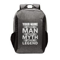 Custom Name The Man The Myth The Legend Vector Backpack