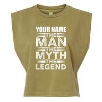 Custom Name The Man The Myth The Legend Garment-Dyed Women's Muscle Tee