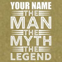 Custom Name The Man The Myth The Legend Garment-Dyed Women's Muscle Tee