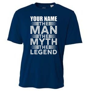 Custom Name The Man The Myth The Legend Cooling Performance Crew T-Shirt