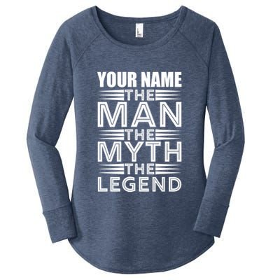 Custom Name The Man The Myth The Legend Women's Perfect Tri Tunic Long Sleeve Shirt