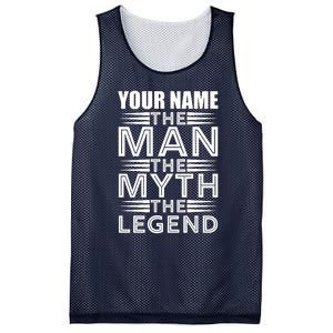 Custom Name The Man The Myth The Legend Mesh Reversible Basketball Jersey Tank