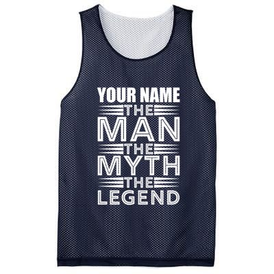 Custom Name The Man The Myth The Legend Mesh Reversible Basketball Jersey Tank
